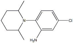 5-chloro-2-(2,6-dimethylpiperidin-1-yl)aniline Struktur