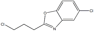 5-chloro-2-(3-chloropropyl)-1,3-benzoxazole Struktur