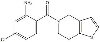 5-chloro-2-(6,7-dihydrothieno[3,2-c]pyridin-5(4H)-ylcarbonyl)aniline Struktur