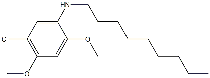 5-chloro-2,4-dimethoxy-N-nonylaniline Struktur