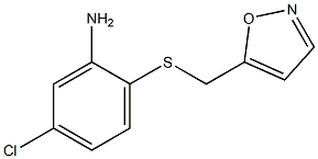 5-chloro-2-[(1,2-oxazol-5-ylmethyl)sulfanyl]aniline Struktur