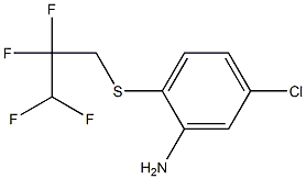 5-chloro-2-[(2,2,3,3-tetrafluoropropyl)sulfanyl]aniline Struktur