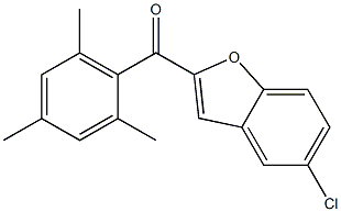 5-chloro-2-[(2,4,6-trimethylphenyl)carbonyl]-1-benzofuran Struktur