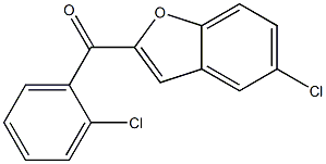 5-chloro-2-[(2-chlorophenyl)carbonyl]-1-benzofuran Struktur