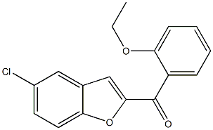 5-chloro-2-[(2-ethoxyphenyl)carbonyl]-1-benzofuran Struktur