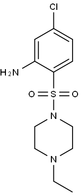 5-chloro-2-[(4-ethylpiperazine-1-)sulfonyl]aniline Struktur