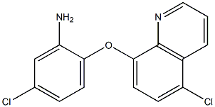 5-chloro-2-[(5-chloroquinolin-8-yl)oxy]aniline Struktur