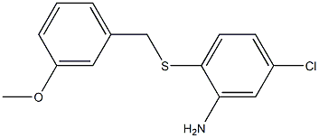 5-chloro-2-{[(3-methoxyphenyl)methyl]sulfanyl}aniline Struktur