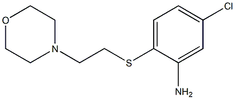 5-chloro-2-{[2-(morpholin-4-yl)ethyl]sulfanyl}aniline Struktur