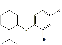 5-chloro-2-{[5-methyl-2-(propan-2-yl)cyclohexyl]oxy}aniline Struktur