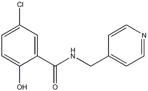 5-chloro-2-hydroxy-N-(pyridin-4-ylmethyl)benzamide Struktur