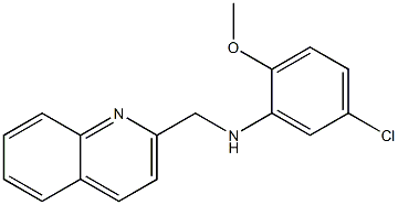 5-chloro-2-methoxy-N-(quinolin-2-ylmethyl)aniline Struktur