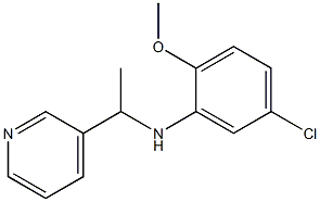 5-chloro-2-methoxy-N-[1-(pyridin-3-yl)ethyl]aniline Struktur