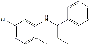 5-chloro-2-methyl-N-(1-phenylpropyl)aniline Struktur