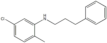 5-chloro-2-methyl-N-(3-phenylpropyl)aniline Struktur