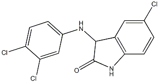 5-chloro-3-[(3,4-dichlorophenyl)amino]-2,3-dihydro-1H-indol-2-one Struktur