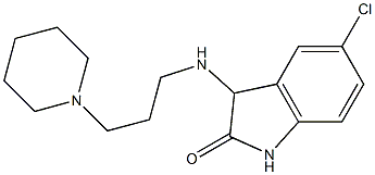 5-chloro-3-{[3-(piperidin-1-yl)propyl]amino}-2,3-dihydro-1H-indol-2-one Struktur