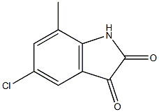 5-chloro-7-methyl-1H-indole-2,3-dione Struktur