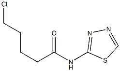 5-chloro-N-(1,3,4-thiadiazol-2-yl)pentanamide Struktur