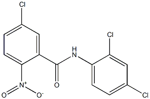 5-chloro-N-(2,4-dichlorophenyl)-2-nitrobenzamide Struktur