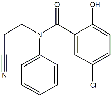 5-chloro-N-(2-cyanoethyl)-2-hydroxy-N-phenylbenzamide Struktur