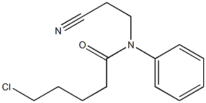 5-chloro-N-(2-cyanoethyl)-N-phenylpentanamide Struktur