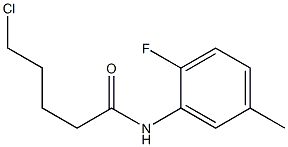 5-chloro-N-(2-fluoro-5-methylphenyl)pentanamide Struktur