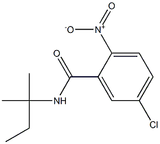 5-chloro-N-(2-methylbutan-2-yl)-2-nitrobenzamide Struktur