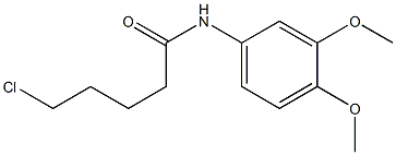 5-chloro-N-(3,4-dimethoxyphenyl)pentanamide Struktur