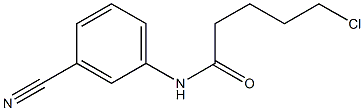 5-chloro-N-(3-cyanophenyl)pentanamide Struktur