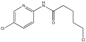 5-chloro-N-(5-chloropyridin-2-yl)pentanamide Struktur