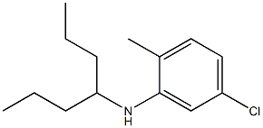 5-chloro-N-(heptan-4-yl)-2-methylaniline Struktur