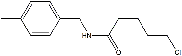 5-chloro-N-[(4-methylphenyl)methyl]pentanamide Struktur