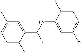 5-chloro-N-[1-(2,5-dimethylphenyl)ethyl]-2-methylaniline Struktur