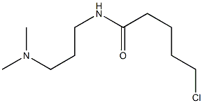 5-chloro-N-[3-(dimethylamino)propyl]pentanamide Struktur