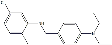 5-chloro-N-{[4-(diethylamino)phenyl]methyl}-2-methylaniline Struktur