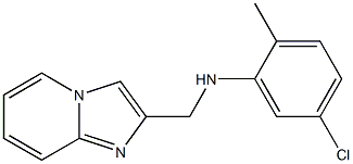 5-chloro-N-{imidazo[1,2-a]pyridin-2-ylmethyl}-2-methylaniline Struktur