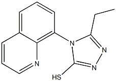 5-ethyl-4-(quinolin-8-yl)-4H-1,2,4-triazole-3-thiol Struktur