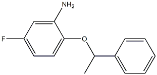 5-fluoro-2-(1-phenylethoxy)aniline Struktur