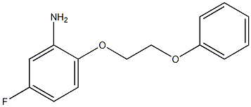 5-fluoro-2-(2-phenoxyethoxy)aniline Struktur