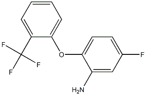 5-fluoro-2-[2-(trifluoromethyl)phenoxy]aniline Struktur