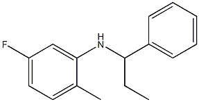 5-fluoro-2-methyl-N-(1-phenylpropyl)aniline Struktur