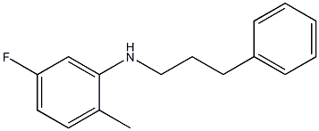 5-fluoro-2-methyl-N-(3-phenylpropyl)aniline Struktur