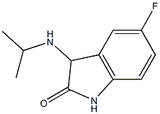 5-fluoro-3-(propan-2-ylamino)-2,3-dihydro-1H-indol-2-one Struktur