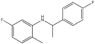 5-fluoro-N-[1-(4-fluorophenyl)ethyl]-2-methylaniline Struktur