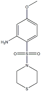 5-methoxy-2-(thiomorpholine-4-sulfonyl)aniline Struktur