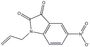 5-nitro-1-(prop-2-en-1-yl)-2,3-dihydro-1H-indole-2,3-dione Struktur