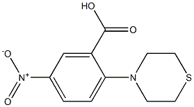 5-nitro-2-(thiomorpholin-4-yl)benzoic acid Struktur