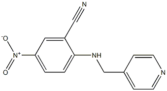 5-nitro-2-[(pyridin-4-ylmethyl)amino]benzonitrile Struktur