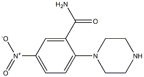 5-nitro-2-piperazin-1-ylbenzamide Struktur